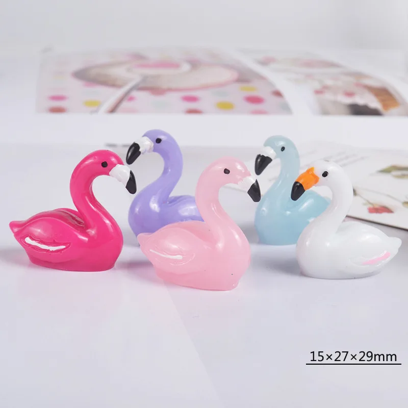 

Resin 3D Flamingos Lizun Slime Supplies Additives In The Slider Polymer Clay Charms DIY Cream Crafts Material Crystal Mud Filler