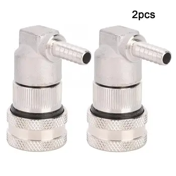 

2Pcs Stainless Steel Ball Lock Disconnect Keg Connector 1/4 Barb for Homebrew Homebrew Beer Keg Connector Dispenser Ball Lock