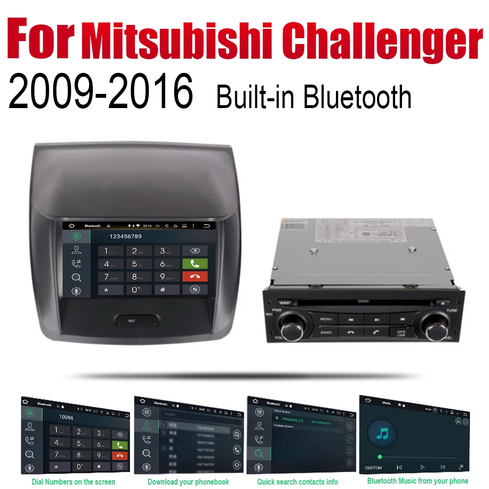 Автомобильный DVD GPS навигатор ZaiXi Android для Mitsubishi Challenger Nativa 2009 ~ 2016 проигрыватель