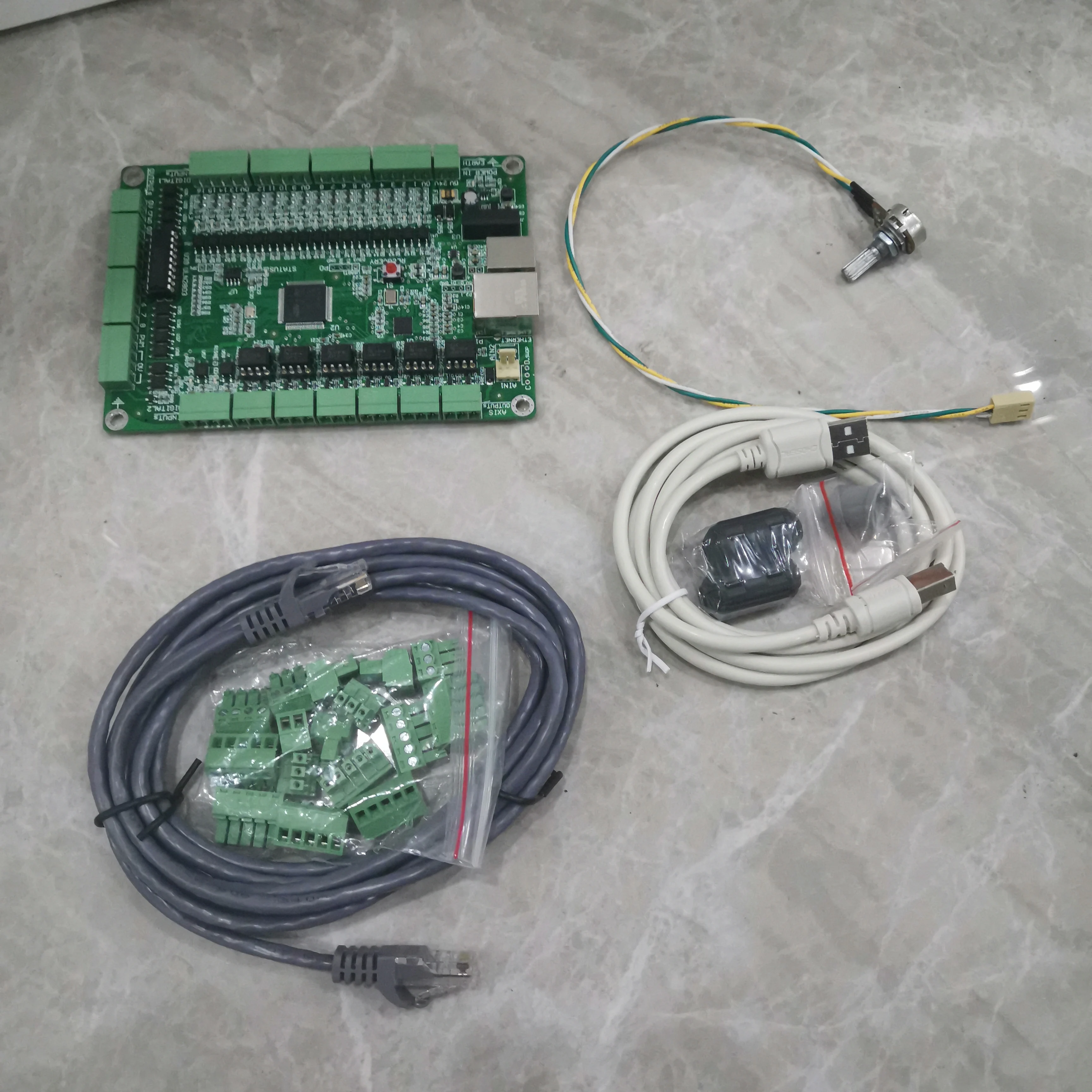 6 осевая плата управления движением с двумя интерфейсами USB/ETHERNET Mach3 ЧПУ