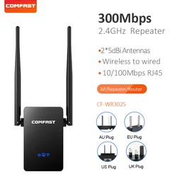 Repetidor de sinal wi fi, sem fio, 2.4ghz, amplificador de sinal