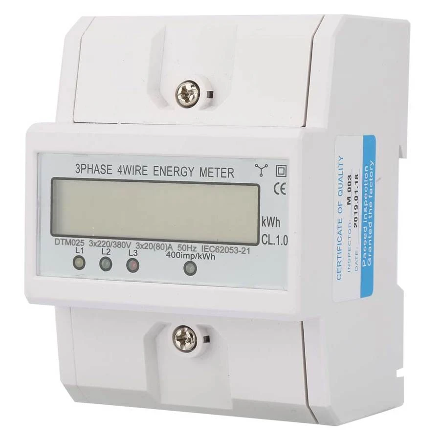 Voltage Testers Energy Meter Energy Power Kwh Meter 3 Phase 4P KWh