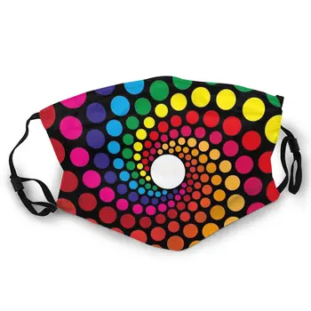 

Triangles In A Circle Double-sided printed dustproof and windproof mask, can be cleaned and reused, suitable for outdoor sports