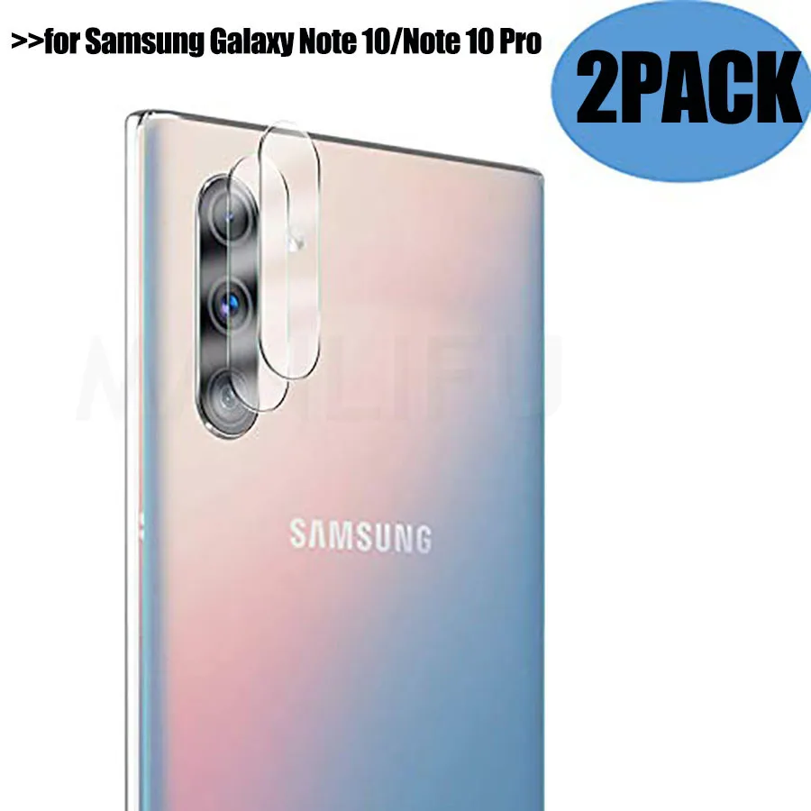

MANLIFU 2Pcs/Lot Back Camera Lens Clear Tempered Glass Protector for Samsung Galaxy Note 10/Note 10 Pro Glass on Note 10 Pro