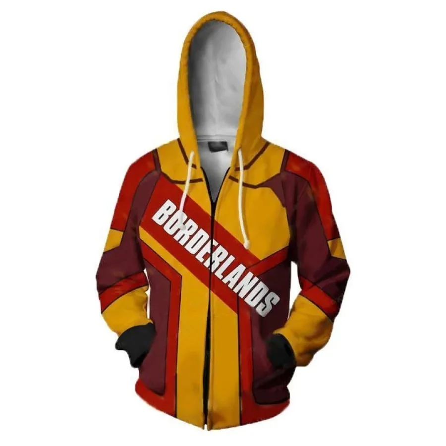 Бургундия Игра borderland 3 Assassin Zer0 толстовки кофты костюмы для косплея с 3D принтом для мужчин и женщин borderland Hyperion Толстовка Куртка - Цвет: Бургундия