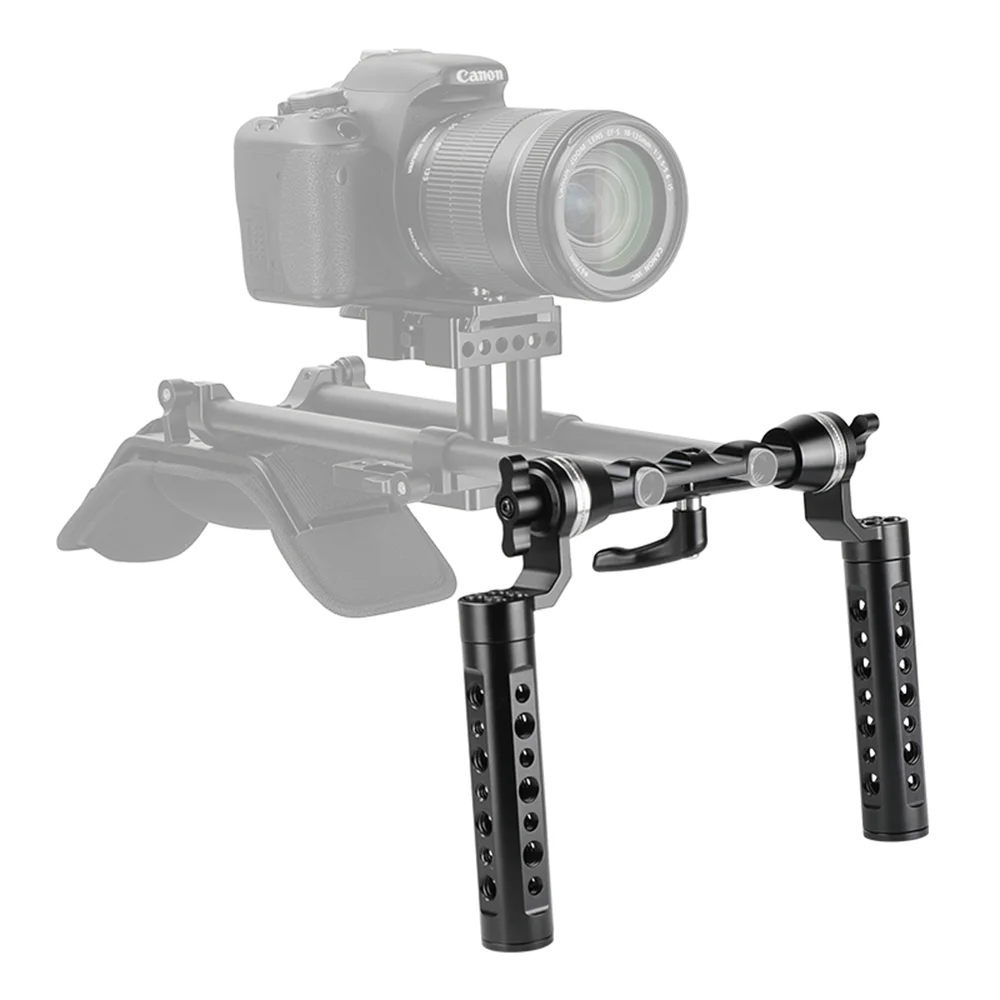 CAMVATE Shoulder Handle Mount With ARRI Rosette M6 Mount & 15mm Dual