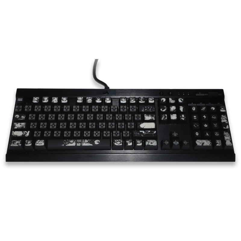 Bowsette Corsair K70 K95 Razer Cherry용 고급 백라이트 키캡 기계식 키보드, 스왈로우 스타 코팅 키캡, 1 세트