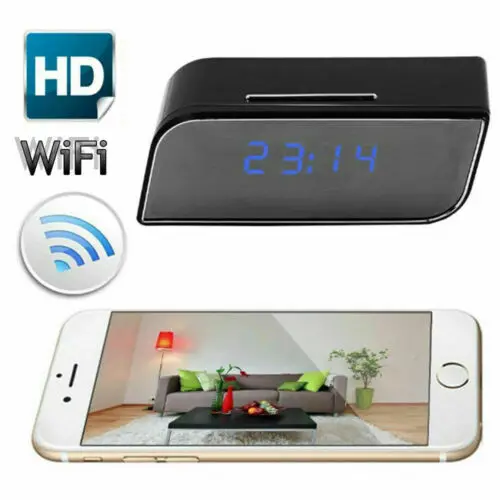 

HD 1080P Wifi Mini Camera Motion Security IR Camera Nanny Camera For House Safety Covered By Clock