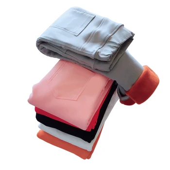 

Winter Leggings For Girls 2020 Winter Children Plus Velvet Pants Thicken Warm Long Trousers for Kids Baby Skinny Pencil Pants