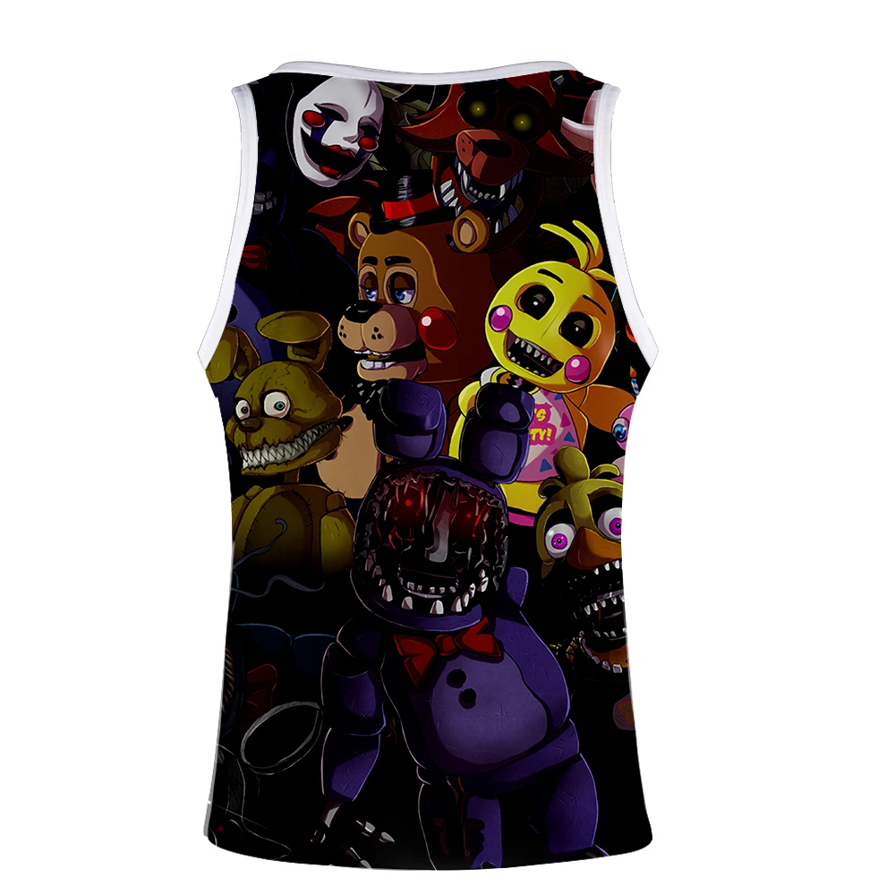 Five Nights at Freddy жилет Топ мужской летний жилет без рукавов Модный популярный тренд Повседневная одежда жилет
