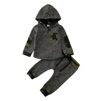 

Baby Set 2 Pcs Newborn Kids Baby Boy Autumn Cotton Tops Sweatshirt Pants Print Long Sleeve Hat Autumn Spring Basic Free Shipping