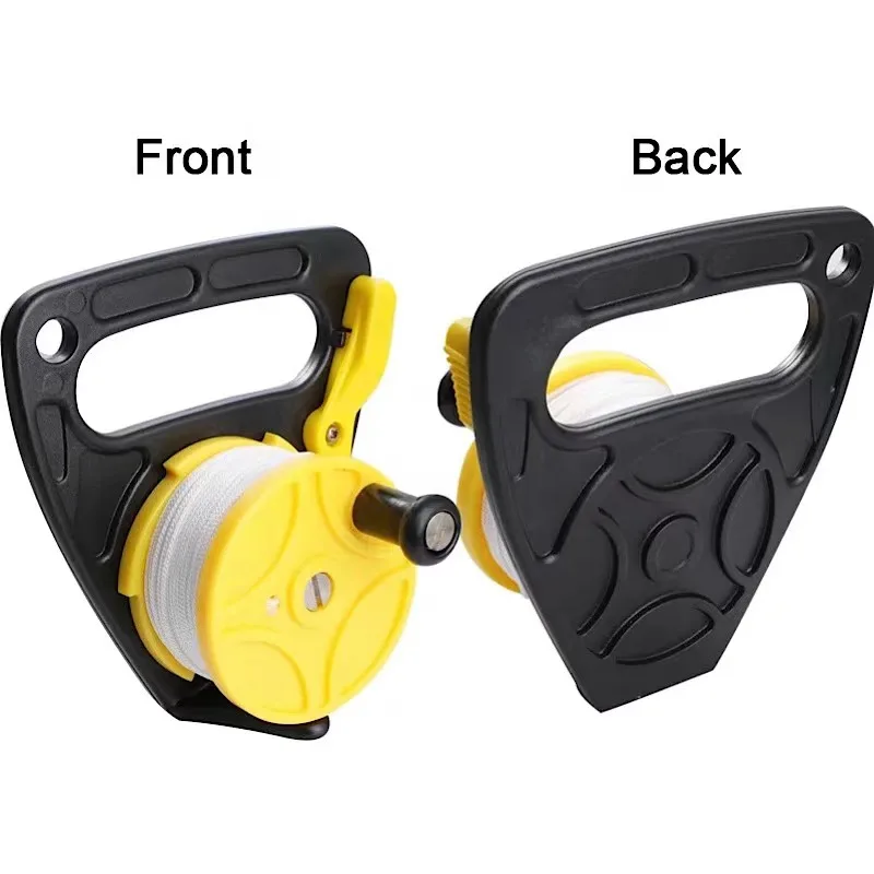 Dive Reel with Thumb Stopper, Scuba Diving Reel with 270ft High Visibility  Yellow Line, Multi Purpose Dive Reel for Cave and Wreck