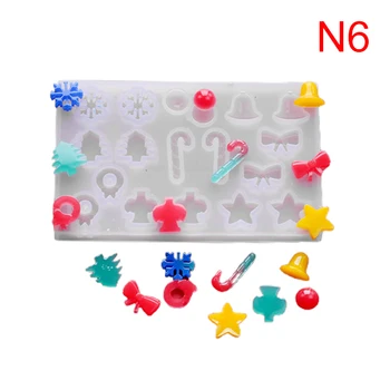 

Christmas Snowflake Silicone Mold Bracelet Earrings Necklace Mold For DIY Pendant Jewelry Making Finding Molds
