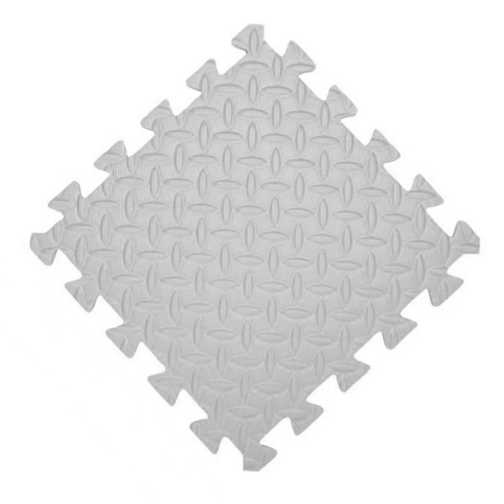 Generic 16pcs Floor Mat Exercise Gym Rubber Flooring Tiles Gray Jumia