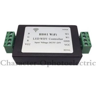 

1pcs H801 WiFi;RGBW LED WIFI controller;RGBW WiFi LED H801 Controller;DC5-24V input;4CH*4A output