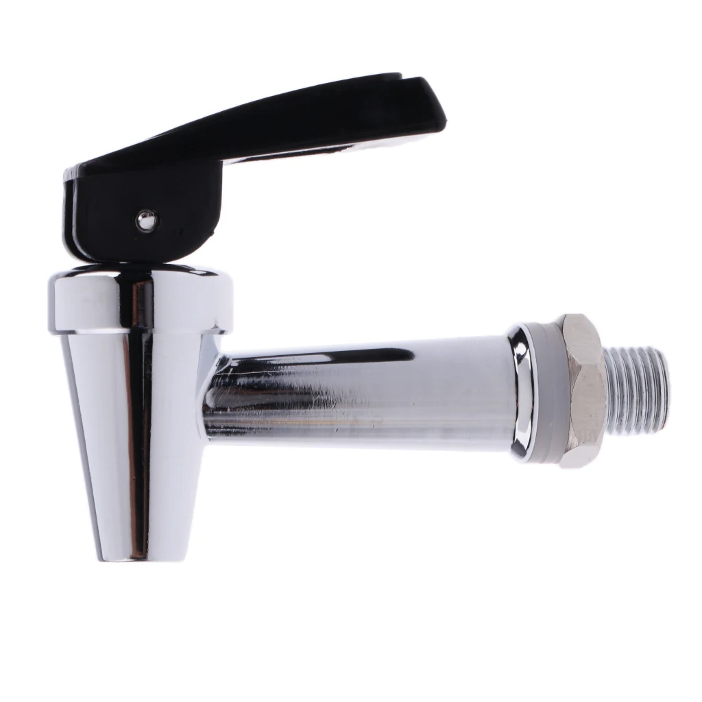 Coffee Hot Drink Faucet Coffee Hot Beverage Tap Silver Domestic 1/4 inch 12mm Flow Control Faucet  Coffee Hot Beverage Tap