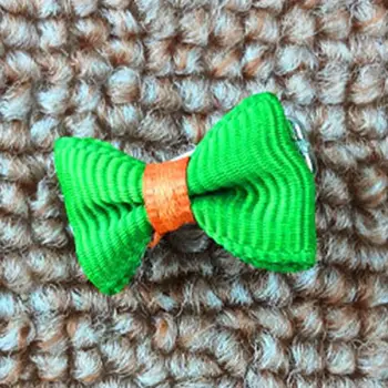 

50Pcs Candy-colored Dog Cute Bow Ties Hair Clip Flower Puppy Headdress Hairpin