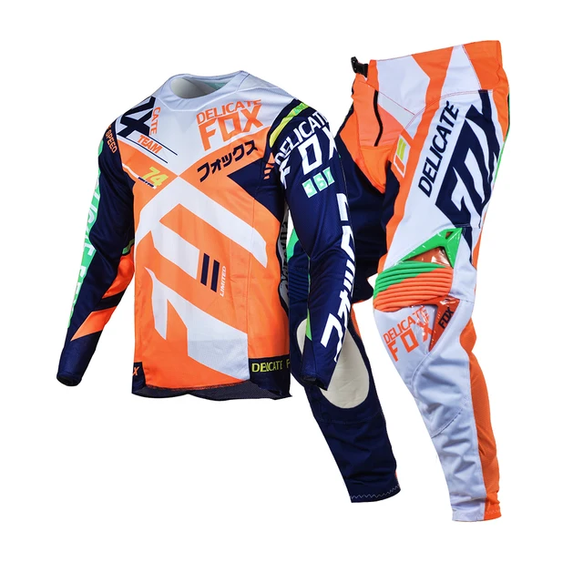 Divizion Conjunto de de Motocross para hombre, Jersey delicado de zorro, pantalones MX Combo Enduro, traje de Moto Cross BMX Dirt Bike DH, 360|Combinaciones| - AliExpress