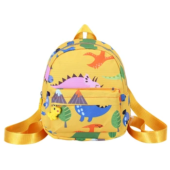 

Kids Cartoon Dinosaur Backpack Toddler Children Boy Girl School Shoulder Bag Kindergarten Cute Canvas Animal Print Bagpack