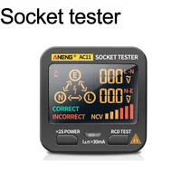 Digital Socket Tester  Smart LCD Outlet checker NCV Test Voltage Detector EU US UK Plug Ground Zero Line RCD Check 1