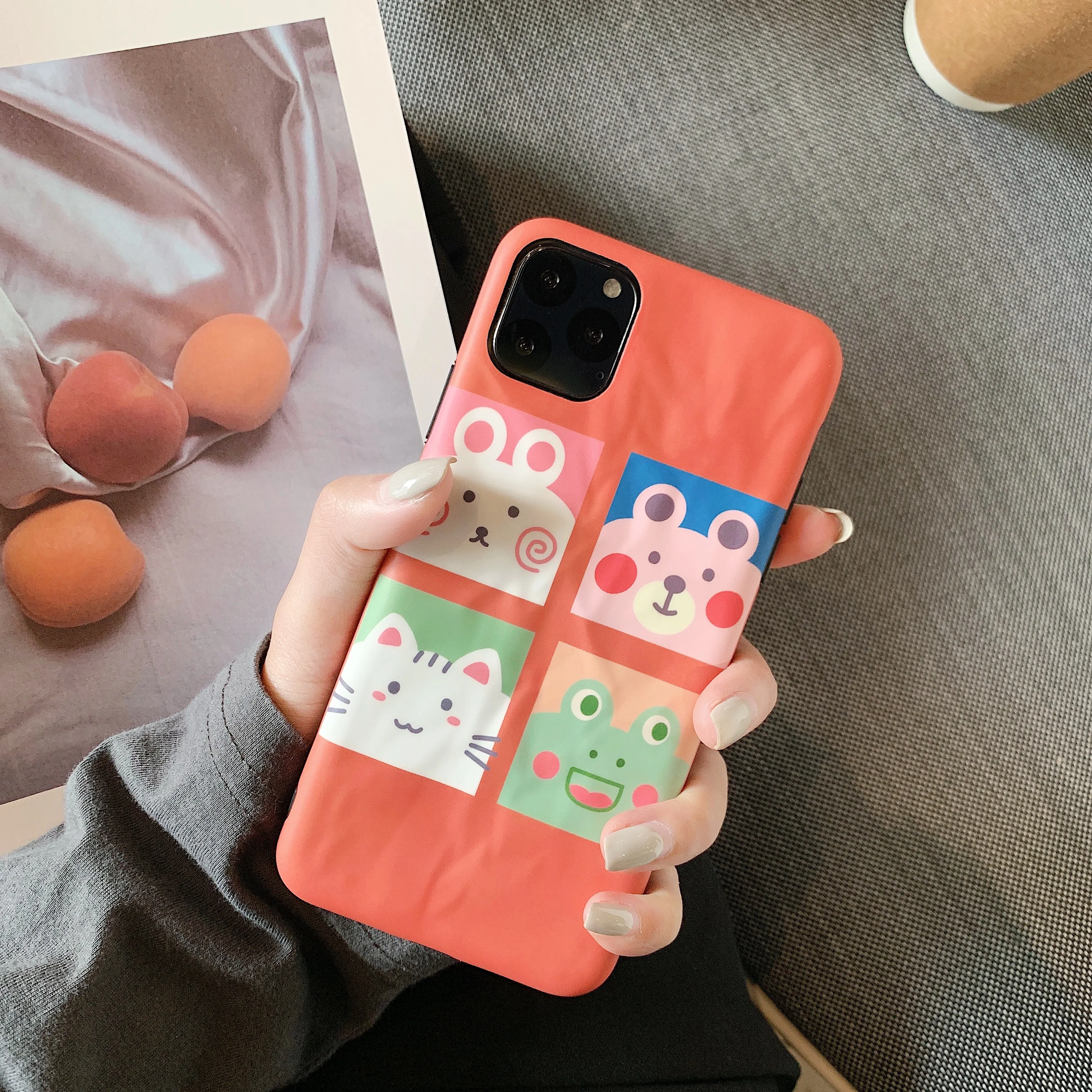 Милый чехол для iPhone 11 Pro Max X XS Xr 7 8 Plus XS MAX Мягкий Жидкий чехол IMD