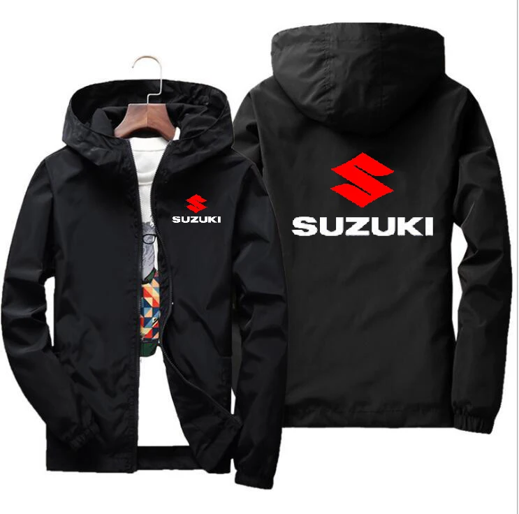 Новая мотоциклетная гоночная куртка для suzuki, ветрозащитная куртка для езды на мотоцикле, костюм с капюшоном, ветровка, гоночный костюм H - Цвет: as picture