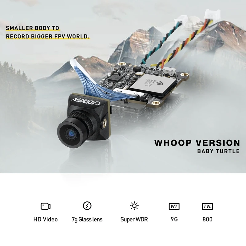  Caddx Baby Turtle(Whoop Version) Camera 1080P HD Lens 800TVL FPV Crossing Machine WDR Camera NTSC /