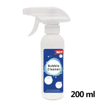 

200ml Grease Cleaner Foam Cleaning Spray Bubble Fabrics Canvas Leather PVC Glass Cleaning Agent Kitchen Tools