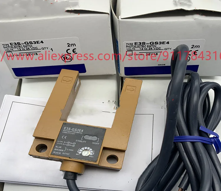 

2pcs New High Quality photoelectric switch E3S-DS10E4 E3S-DS30E4 E3S-DS30B4 E3S-DS30E41