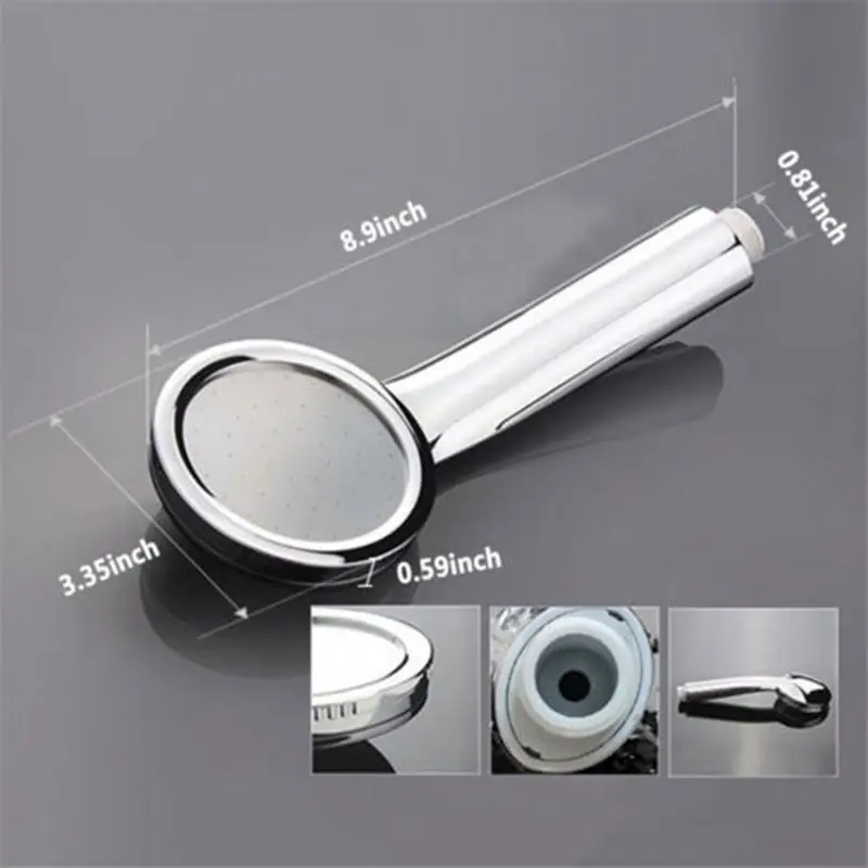 1 шт. ручная Съемная душевая головка высокого давления из нержавеющей стали