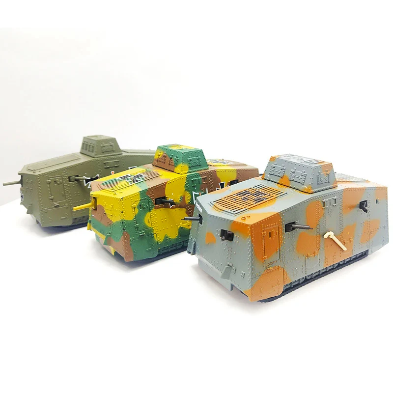 1:72 Germany A7V Static Alloy Model Tank Simulation Military Classic metal for family Collection Kids Birthday Gifts |