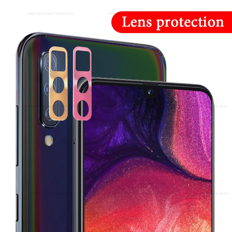 

Camera Lens Protective Ring Case For Samsung Galaxy A50 A30 2019 Metal Lens Cover on A50 A 30 50 A505 A505F SM-A505F Ring Bumper