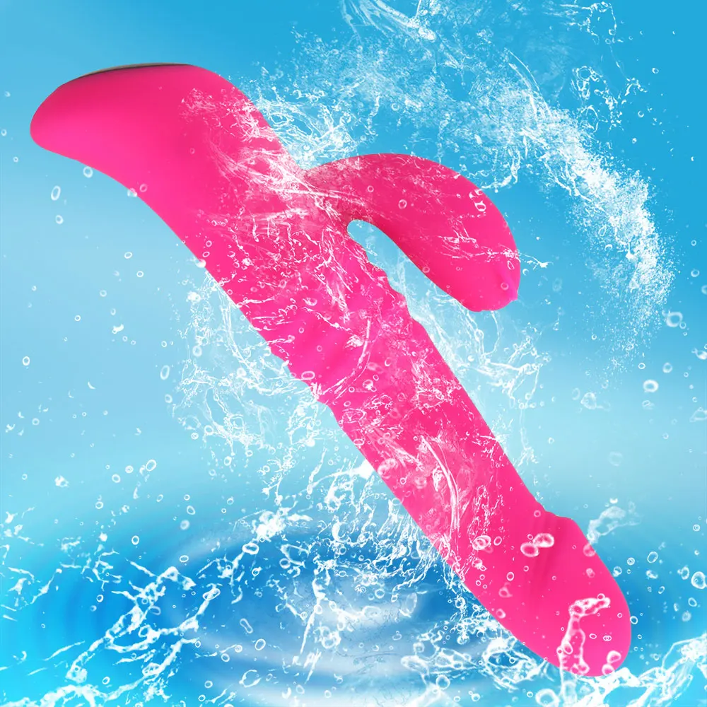 Spot Dildo G Sex Toys pour femmes Stimulateur de clitoris Rotatif Double Vibration Vibromasseur Lapin Chauffant Femelle_voghion.com