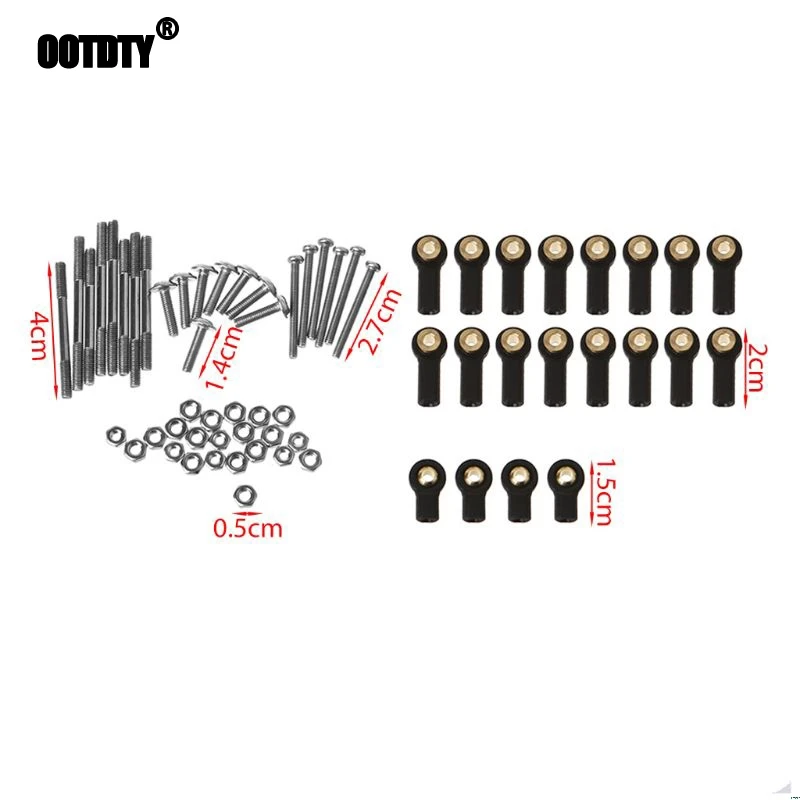 

Upgrade Metal Pull Rod Set for Henglong WPL C14 C24 Military Truck RC Car Spare Parts