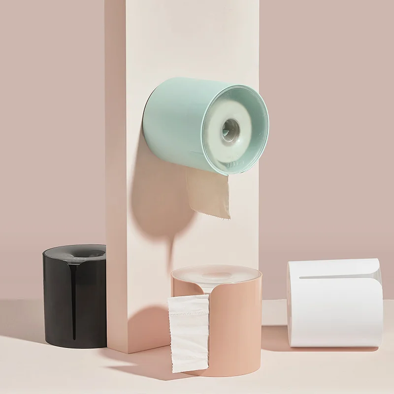 

Perforation-free waterproof tissue box toilet roll box toilet wall drawer toilet paper shelf