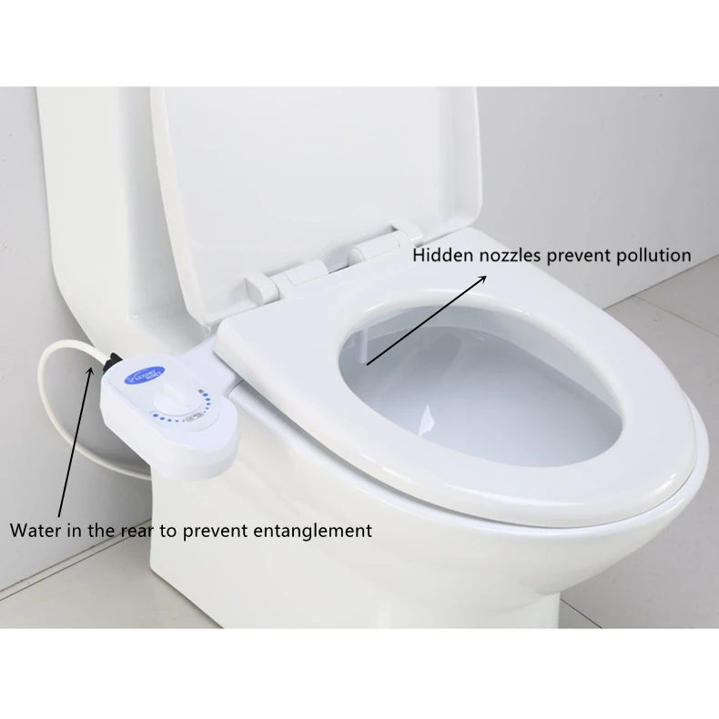 Body Cleaner Simple Butt Washing Women 's Cleaner Toilet Cover Plate Non-Plug-in Two Modes Cold Water Washing Bidet