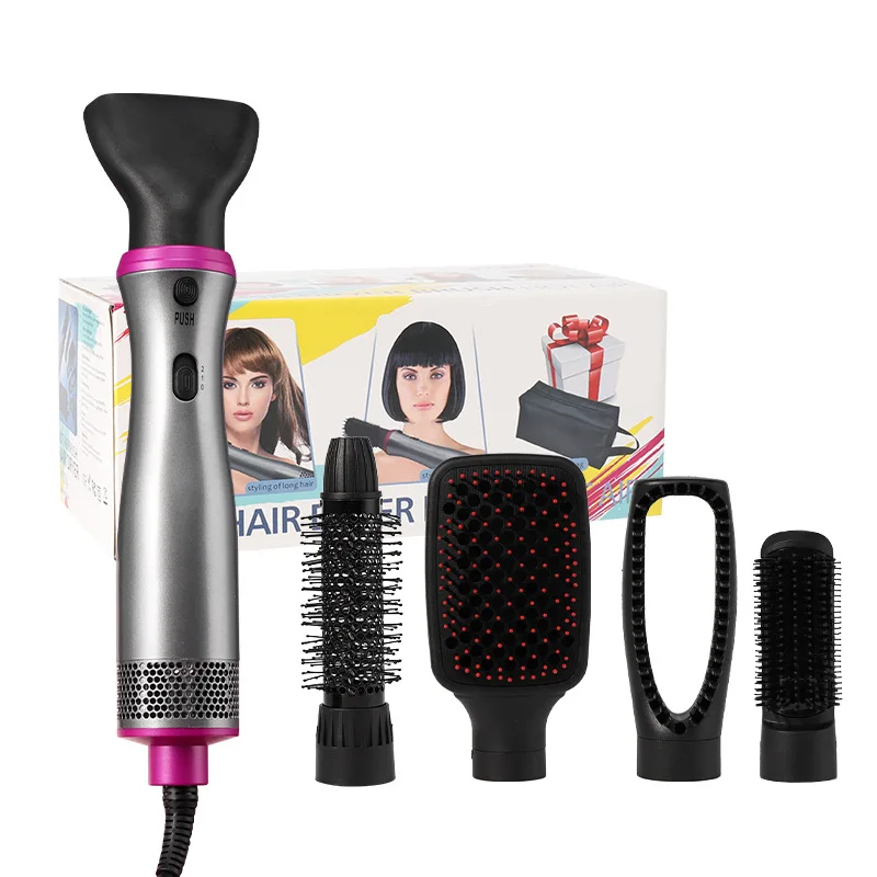 5 in 1 pettine per capelli asciugacapelli elettrico spazzola asciugacapelli ferro arricciacapelli spazzola staccabile kit arricciacapelli ioni negativi ferro arricciacapelli_voghion.com