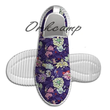 

Sport Running Shoes The Garden Party blueberry tea version Light Weight Walking Shoes Breathable Mesh Yoga Shoes