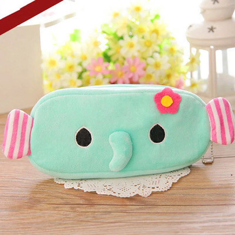 1 шт. милый мультяшный плюшевый чехол карандаш Kawaii школьная детская коробка с
