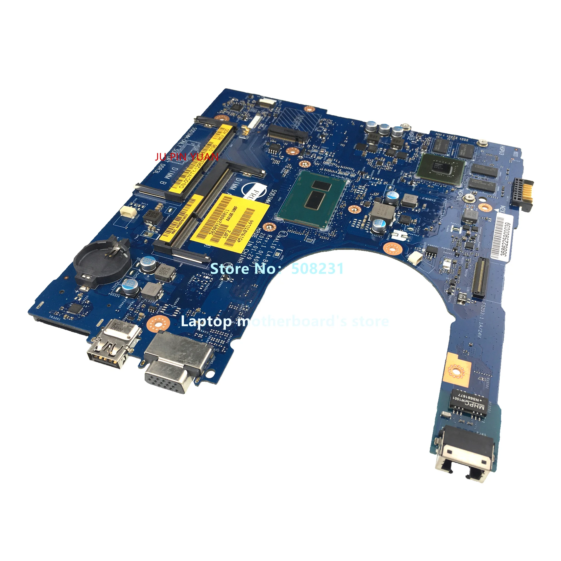 

For DELL Inspiron 5458 5558 5758 Laptop Motherboard AAL10 LA-B843P CN-0C7FTY 0C7FTY C7FTY With I3-5005U N15V-GM-S-A2 Full Tested