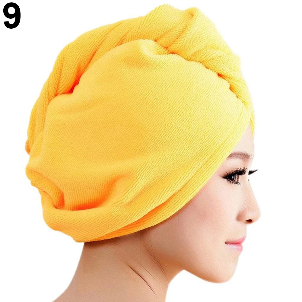 Microfiber Hair Drying Towel Shower Hat Bathroom Women Absorbent Quick Drying Bath Towel Hair Dry Cap Hair Towel Bathing Tools