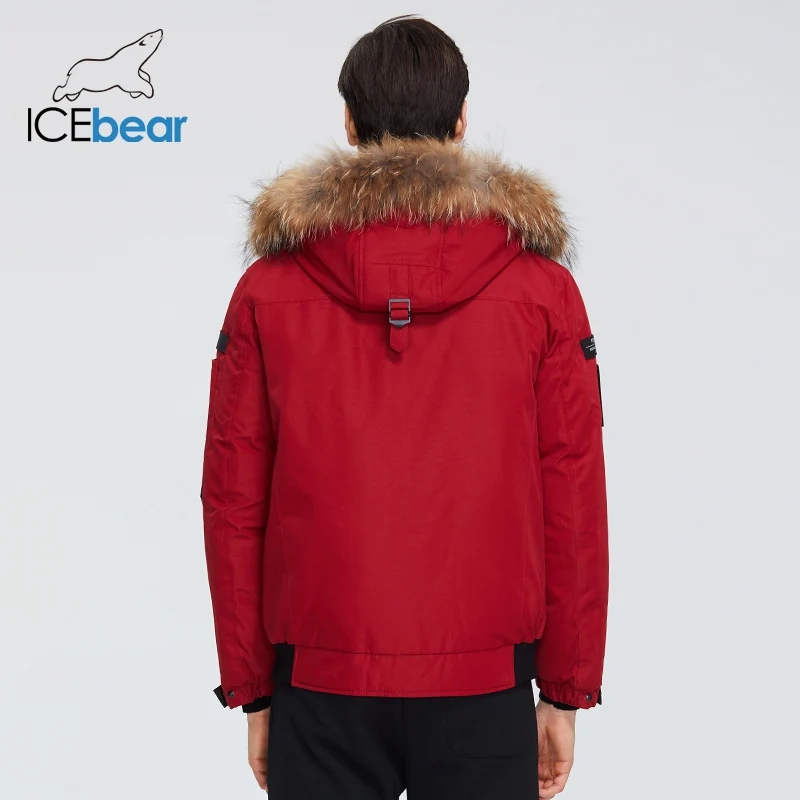 ICEbear 2019 новое зимнее Мужское пальто модная мужская одежда куртка с капюшоном