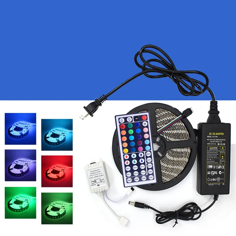 5M 2835/5050 SMD 300 LEDs Waterproof Flexible Strip String Light/12V Power/Remot