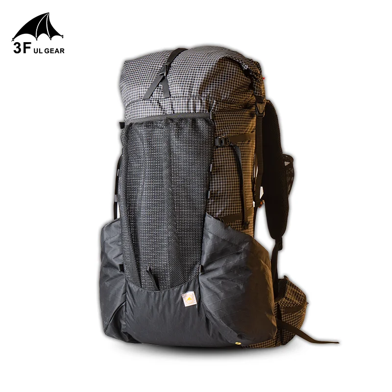 3F UL GEAR рюкзак Сверхлегкий каркас YUE 45+ 10L Открытый походный Кемпинг легкий походный рюкзак для мужчин и женщин - Цвет: Uhmwpe Black S