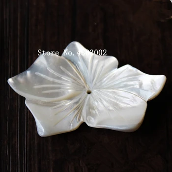 

20pcs/lot 40x55mm Natural 5 Flower cut Mother of Pearl shell for DIY Jewelry Flower Cut MOP Pearl shell Beads for Brooch