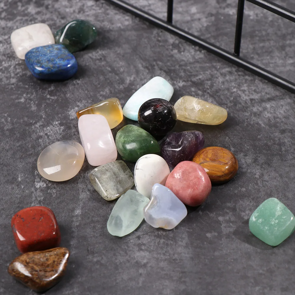 20Pcs/Box Natural Quartz Minerals Specimen Polished Ore Chakra Healing Stone Raw Gemstone Collectible Crystal Teaching Sample | Дом и сад