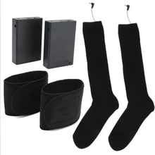 Прочные и практичные носки с подогревом на электрическом аккумуляторе, длинные носки для мужчин и женщин, теплые Дышащие носки для ног