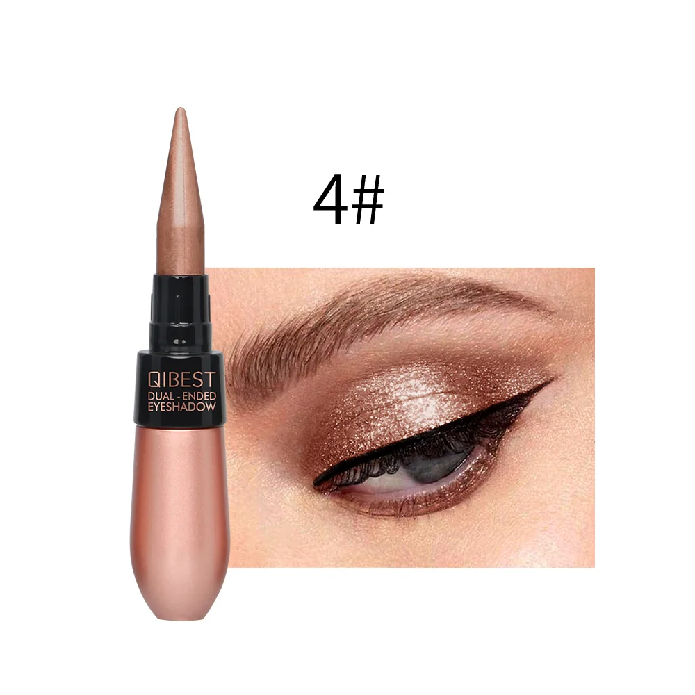 2 in 1 Eyes Makeup Eye Shadow+ Liner Combination Waterproof Shimmer Eyeshadow Cream Stick Make up Black Eye Liner Pencil Kit - Цвет: 08704