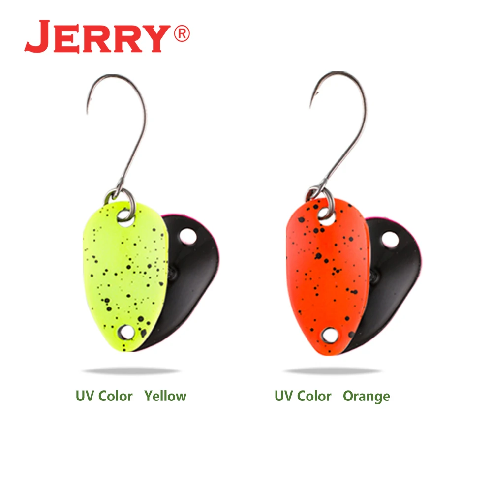 Jerry, 2 шт., 2 г/3,5 г/4,5 г, ложка для форели, Микро Мини УФ Цвета, Сверхлегкий Спиннер, окунь, Рыболовный набор, снасти