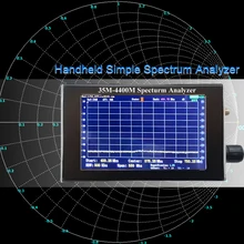 35M-4400M 4.3In Lcd-scherm Professionele Handheld Eenvoudige Spectrum Analyzer Meting Van Interphone Signaal Dbm Bereik-80dB ~ 10dB